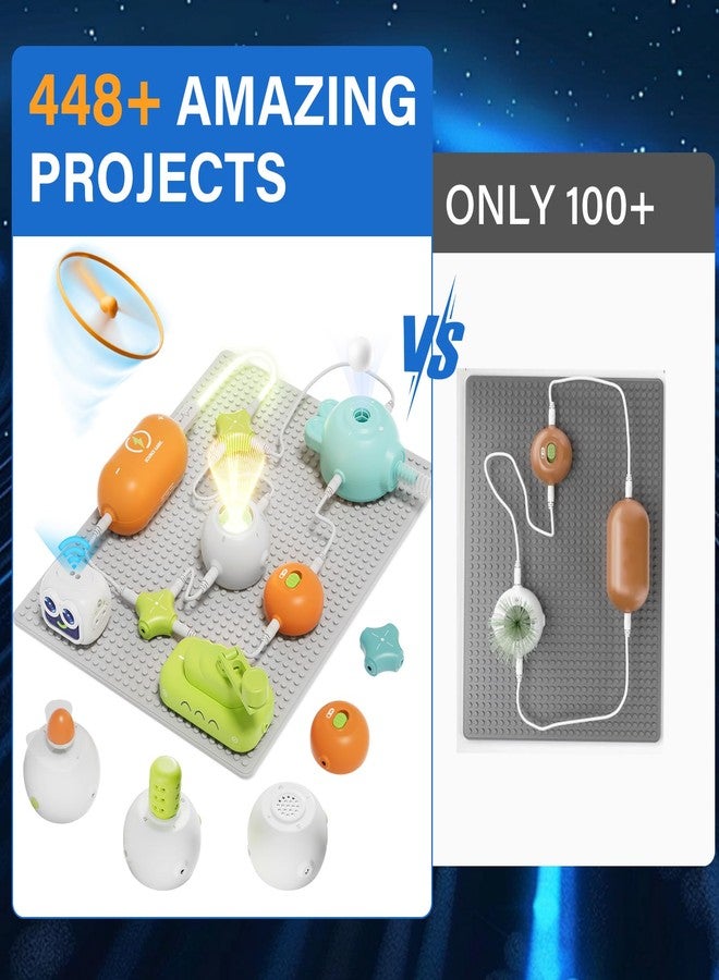 Anyeve Science Kits for Kids, 448+ Projects Circuit Exploration Kits Educational Electronics Toys for Boys & Girls Hands-On Engineering Toy, Birthday, Halloween, Christmas Gift for Ages 5 6 7 8 9 10 11 12 - Image 4